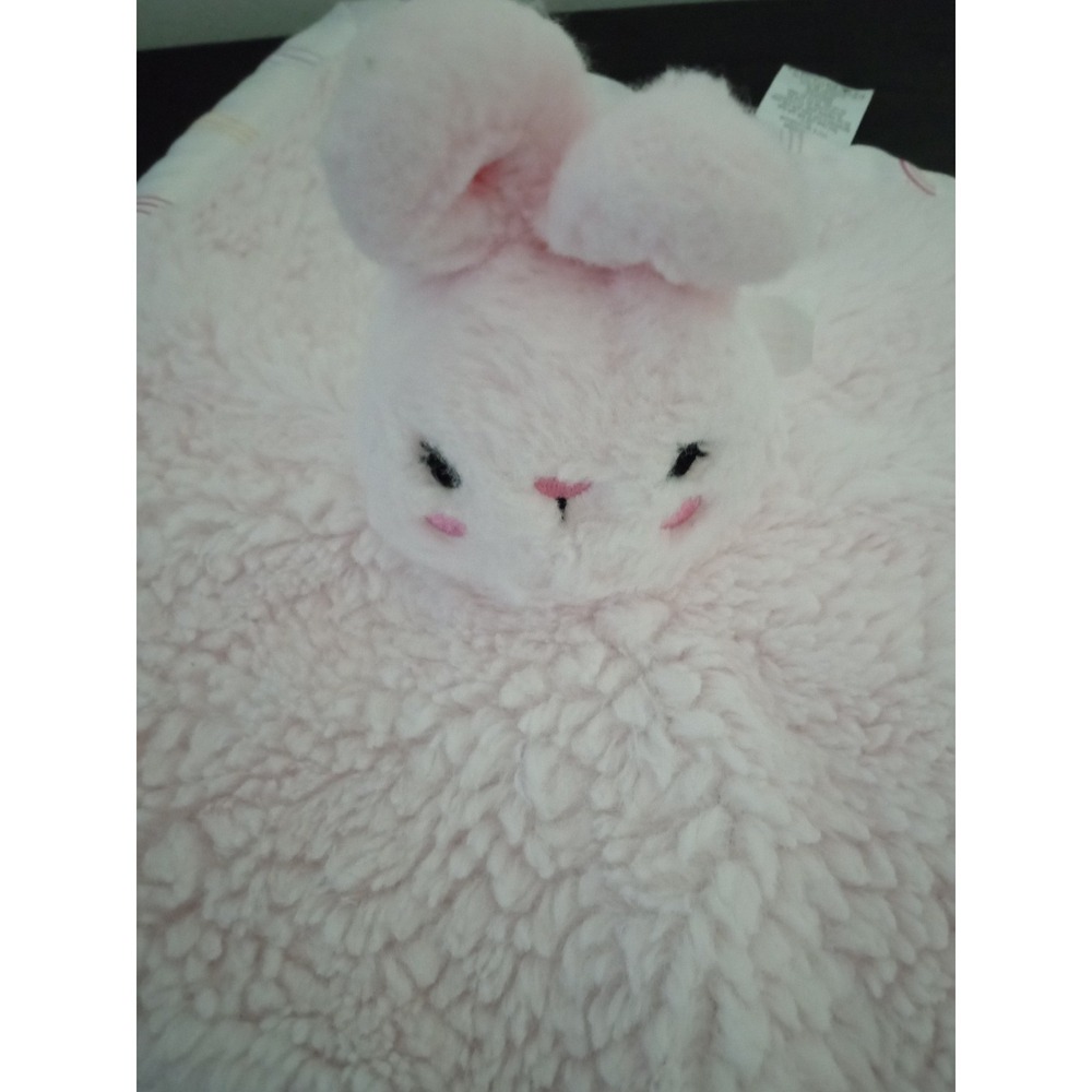 Parents Choice Pink Bunny Security Blanket Lovey Rainbow Plaid WD7472-85SA‎